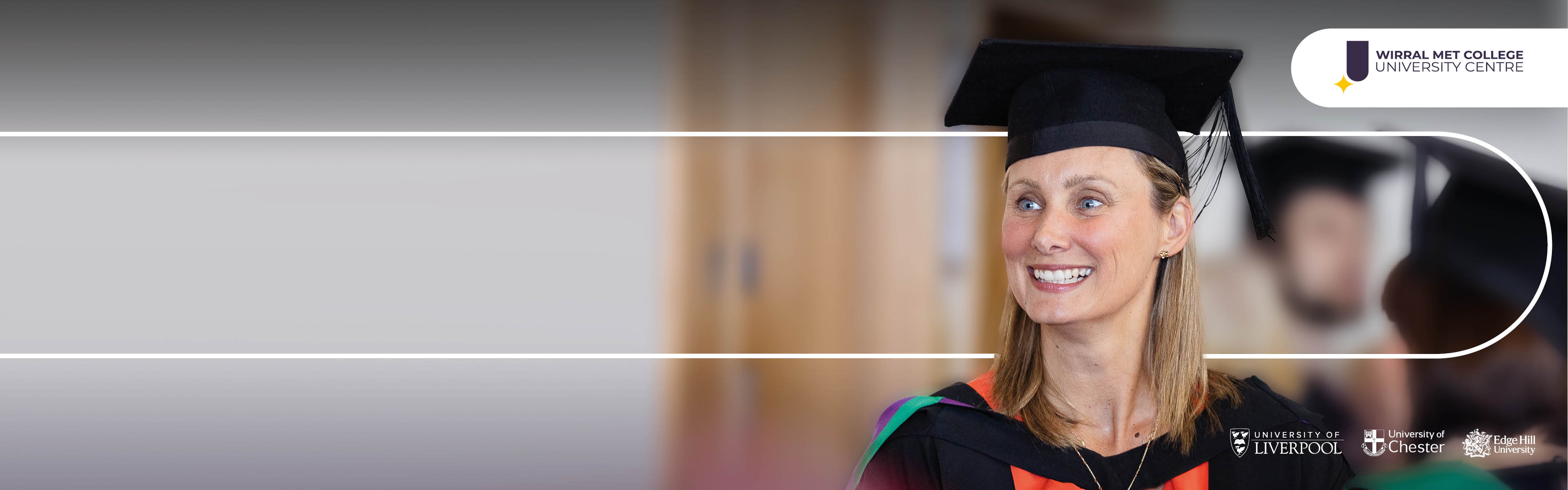 University student at a graduation ceremony